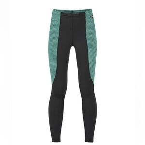 Kerrits Equestrian Riding Pants Performance Green Black Houndstooth XL Girls